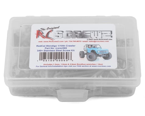 RC Screwz RedCat Racing Wendigo 1/10 RTR Rock Racer Stainless Steel Screw Kit