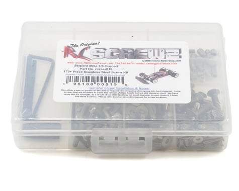 RC Screwz Serpent 966e 1/8 Onroad Stainless Steel Screw Kit