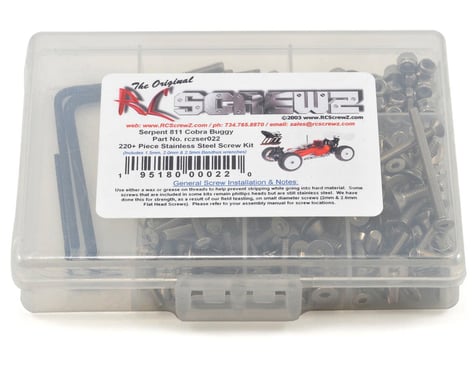 RC Screwz Serpent 811 Cobra 1/8 Buggy Stainless Steel Screw Kit