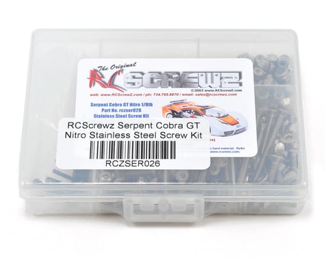RC Screwz Serpent Cobra GT Nitro Stainless Steel Screw Kit
