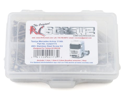 RC Screwz Tamiya Mercedes-Benz Actros 1/14 2WD Stainless Steel Screw Kit