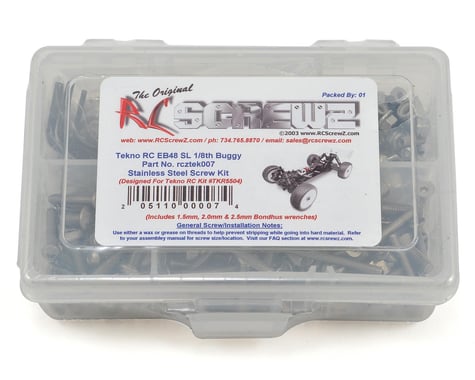 RC Screwz Tekno RC EB48SL 1/8 Buggy Stainless Screw Kit