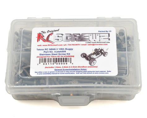 RC Screwz Tekno RC NB48.3 1/8th Stainless Screw Kit