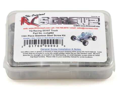 RC Screwz TQ Racing SuperCross 10 Truck Stainless Steel Screw Kit