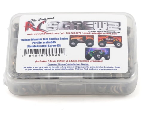RC Screwz Stainless Steel Screw Kit for Traxxas Monster Jam Series