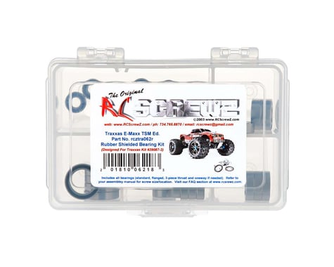 RC Screwz Rubber Shielded Bearing Kit Emaxx TSM