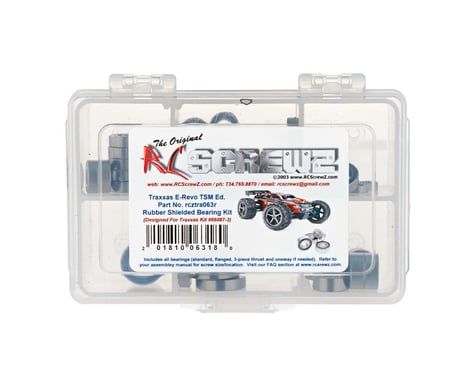 RC Screwz E-Revo TSM Rubber Shielded Bearing Kit