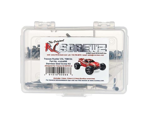 RC Screwz Stainless Screw Kit for Traxxas® Rustler® VXL TSM®