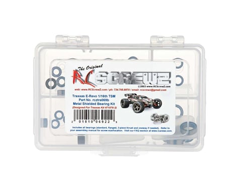 RC Screwz Metal Shielded Bearing Kit 1/16 E-Revo TSM