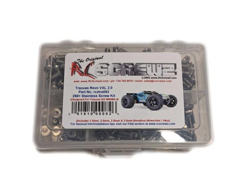 RC Screwz Stainless Steel Screw Set: Traxxas E-Revo 2.0 VXL