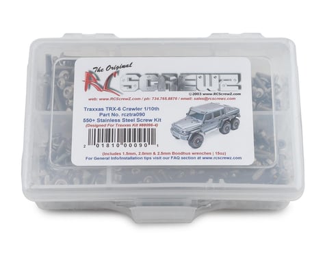 RC Screwz Stainless Steel Screw Kit for Traxxas TRX-6