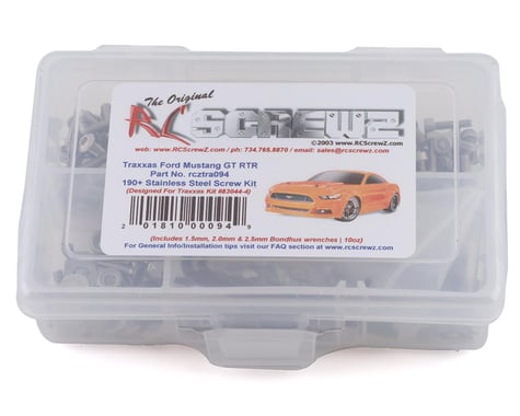 RC Screwz Traxxas Mustang GT Stainless Steel Screw Kit