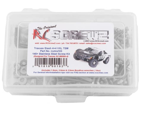 RC Screwz Stainless Steel Screw Kit for Traxxas Slash 4x4 VXL