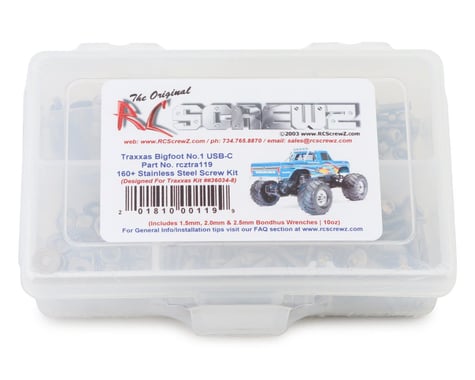 RC Screwz Stainless Steel Screw Kit for Traxxas Bigfoot No.1