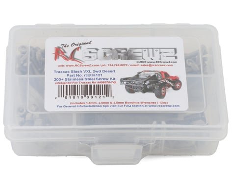 RC Screwz Traxxas Slash VXL 2WD Desert Run Stainless Steel Screw Kit