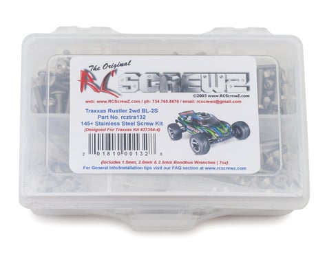 RC Screwz Stainless Steel Screw Kit for Traxxas® Rustler® BL-2s™ 1/10 2WD