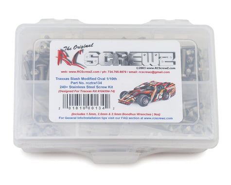 RC Screwz Stainless Steel Screw Kit for Traxxas® Slash® Modified 1/10 2WD Oval