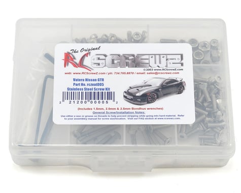RC Screwz Vaterra Nissan GT-R Stainless Steel Screw Set