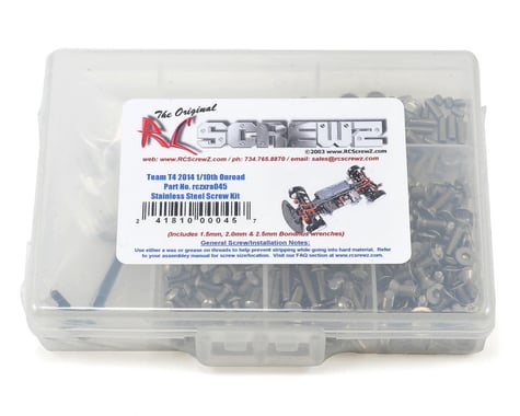 RC Screwz XRAY T4 2014 1/10th Onroad Stainless Steel Screw Kit