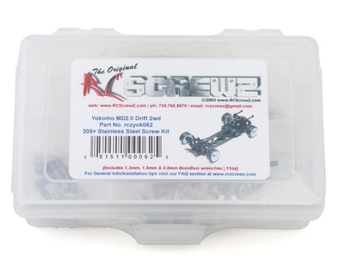 RC Screwz Yokomo MD2.0 Drift 2WD Stainless Steel Screw Kit