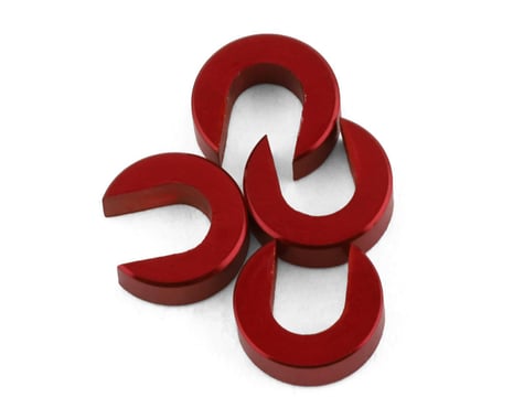 IRIS ONE 6x3x2mm Open Washers (Red) (4)