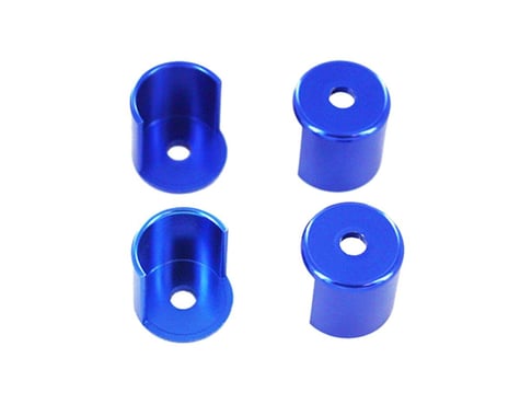 Redcat Aluminum Shock Absorber Protective Cap Set (Blue) (4)
