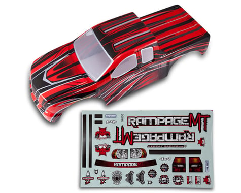 Redcat Rampage MT/XT Pre-Painted Monster Truck Body (Red/Black)