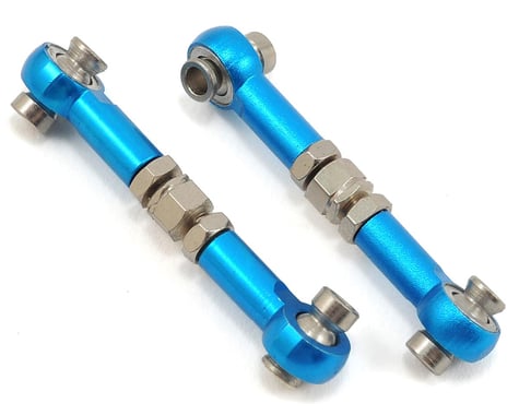 Redcat Turnbuckle w/Machined Rod Ends (Blue) (2)