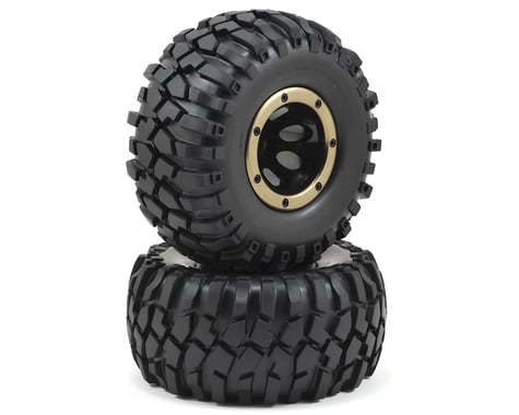 Redcat Pre-Mounted Crawler Tire w/Secure Ring Rim (2)