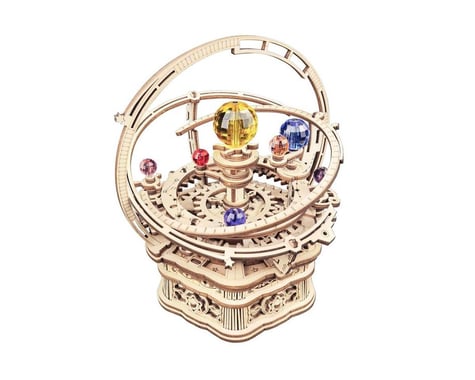 Robotime ROKR Starry Night Orrery 3D Wooden Mechanical Music Box Puzzle Kit