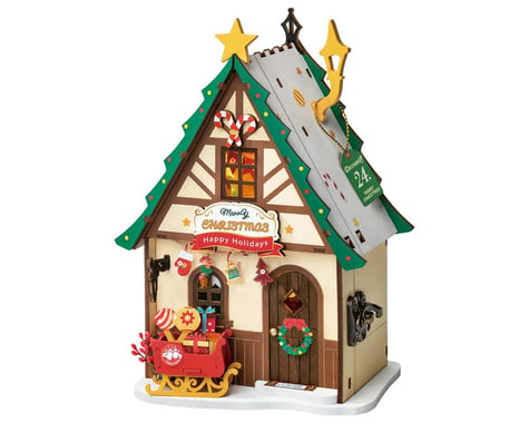 Robotime Twinkling Christmas House 3D Wooden Model Kit