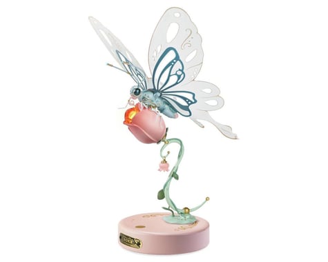 Robotime ROKR Butterfly DIY Mechanical 3D Puzzle (Pink)