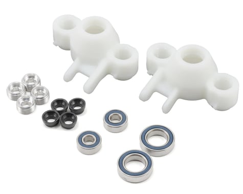 RPM Axle Carriers & Oversized Bearings (White) (Revo/Slayer) (2)