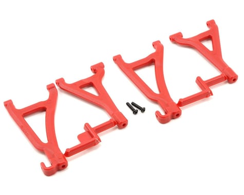 RPM Front Upper & Lower A-Arms for Traxxas 1/16 Revo (Red)