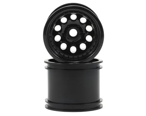 RPM "Revolver 10 Hole" Traxxas Nitro Front Wheels (2) (Black) (Pins)