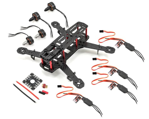 RaceTek Carbon H250 Mini Quad Drone Combo Kit