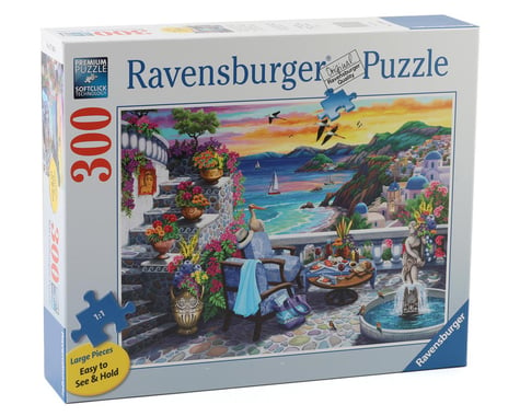 SCRATCH & DENT: Ravensburger Santorini Sunset Large Format Jigsaw Puzzle (300pcs)