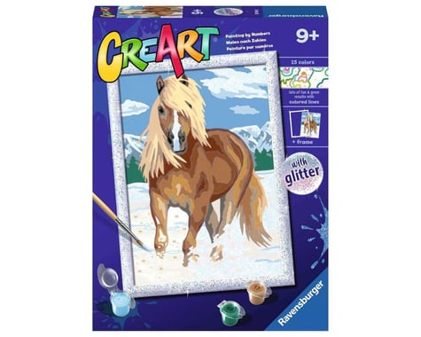 Ravensburger Glitter Royal Horse Paint By Numbers (7x10)