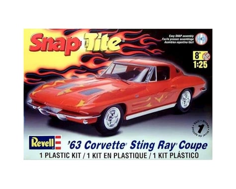 Revell Germany 1/25 Snap '63 Corvette Stingray Coupe