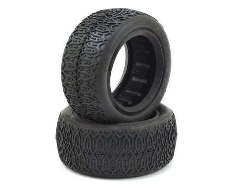 Raw Speed RC Stage Two Front 4WD Buggy Tires (2) (Clay)