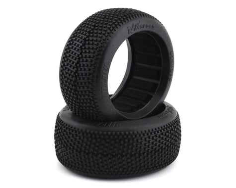 Raw Speed RC "Villain" 1/8 Buggy Tires (2) (Soft - Long Wear)