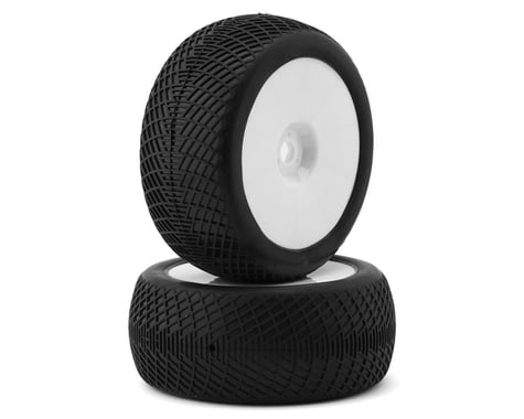 Raw Speed RC Radar 1/8 Truggy Pre-Mounted Tires (White) (2) (Clay)