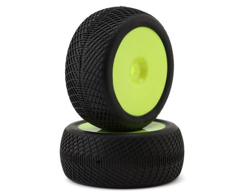 Raw Speed RC Radar 1/8 Truggy Pre-Mounted Tires (Yellow) (2) (Super Soft)