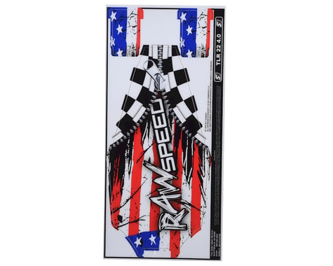 Raw Speed RC TLR 22 4.0 Chassis Protector (Flag)
