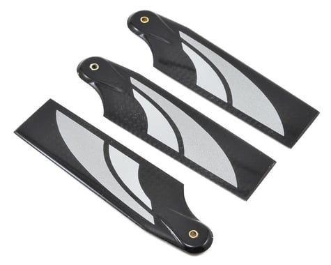 SAB Goblin 105mm Carbon Fiber Tail Blade Set (Silver) (3)
