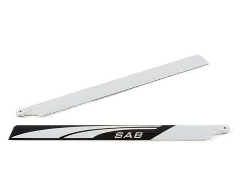 SAB Goblin 500mm Carbon Fiber Main Blades (Black/White)