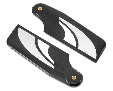 SAB Goblin 70mm Carbon Fiber Tail Blade Set (2) (Silver)
