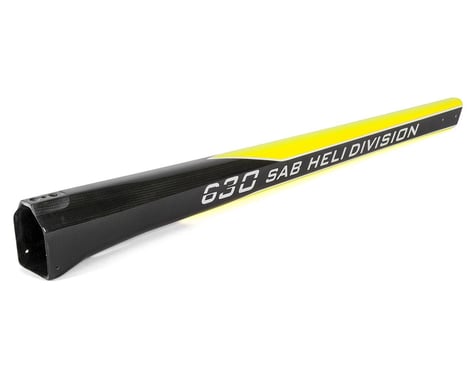 SAB Goblin Carbon Fiber Tail Boom (Yellow/Carbon)