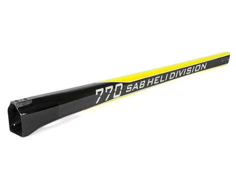 SAB Goblin Carbon Fiber Tail Boom (Yellow/Carbon)