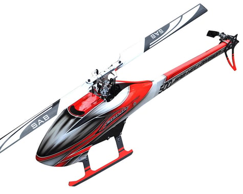 SAB Goblin Goblin 500 Flybarless Electric Helicopter Kit w/Blades (Red/White)